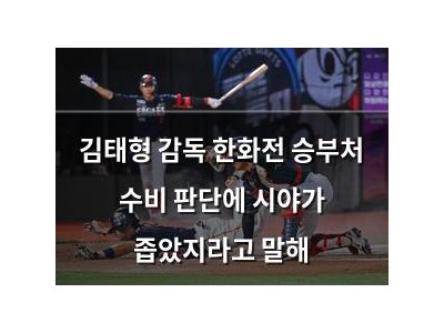김태형 감독 한화전 승부처 수비 판단에 시야가 좁았지라고 말해