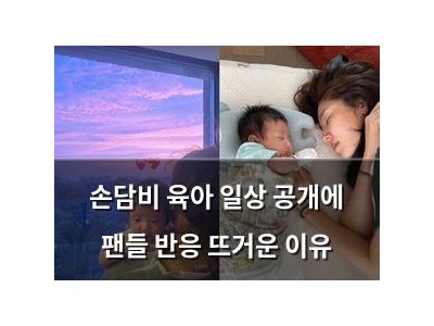 손담비 육아 일상 공개에 팬들 반응 뜨거운 이유