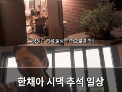 한채아 시댁 추석 일상 공개에 네티즌 뜨거운 반응