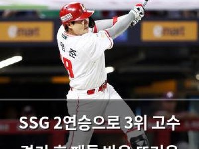 SSG 2연승으로 3위 고수 경기 후 팬들 반응 뜨거운 이유