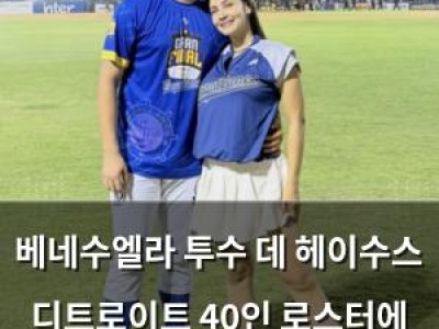 베네수엘라 투수 데 헤이수스 디트로이트 40인 로스터에 승선